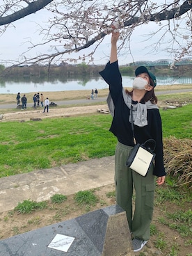 「POUTOJOURU（ポートジュール）のアイテム」を使った、𝙮𝙪𝙠𝙞さん（レディース・158cm）の春コーディネート