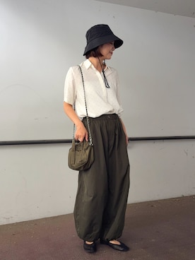 「ANGIE（アンジー）のアイテム」を使った、𝙮𝙪𝙠𝙞さん（レディース・158cm）の夏コーディネート