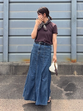 「アイテム（財布/小物）」を使った、𝙮𝙪𝙠𝙞さん（レディース・158cm）の夏コーディネート