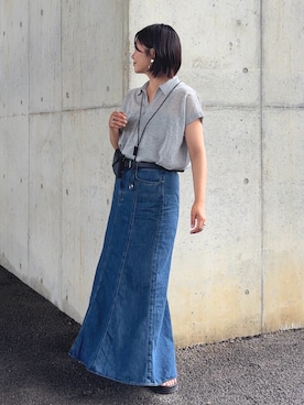 「feepur（フェピュール）のアイテム（その他）」を使った、𝙮𝙪𝙠𝙞さん（レディース・158cm）の夏コーディネート