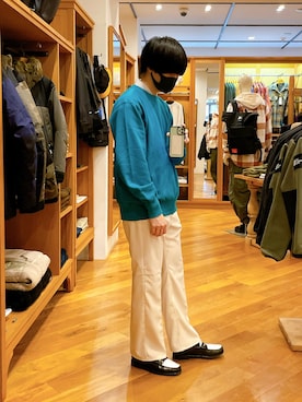 「Wrangler」｜「アイテム（スウェット）」を使った、りさん（メンズ・171cm）の秋コーディネート