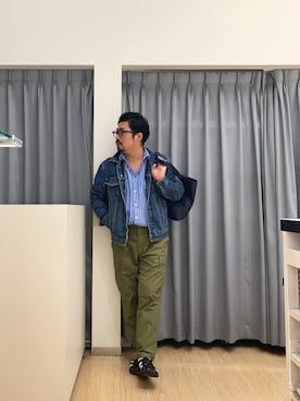 「JEANS FACTORY （ジーンズファクトリー）のアイテム」を使った、SHIRTS PLAZA 広島府中イオンモール店さん（メンズ・170cm）の春コーディネート