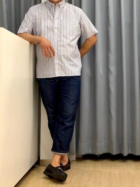 「アイテム（シャツ/ブラウス）」を使った、SHIRTS PLAZA 広島府中イオンモール店さん（メンズ・170cm・40代）の夏コーディネート