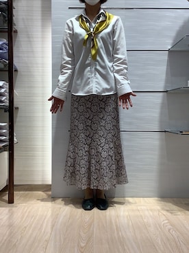 「ビジネスシャツ」｜SHIRTS PLAZA 広島府中イオンモール店さん（レディース・160cm）の春コーディネート