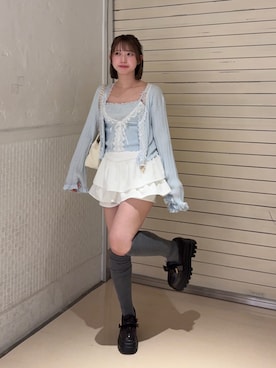 「one after another NICE CLAUP（ワンアフターアナザーナイスクラップ）のアイテム」を使った、nonko 【骨スト】さん（レディース・151cm）の春コーディネート