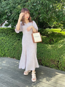 「one after another NICE CLAUP（ワンアフターアナザーナイスクラップ）のスニーカー底グルカサンダル（サンダル）」を使った、nonkoさん（レディース・151cm）の春コーディネート