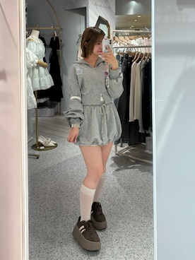 「one after another NICE CLAUP（ワンアフターアナザーナイスクラップ）のアイテム」を使った、nonko 【骨スト】さん（レディース・151cm）の春コーディネート