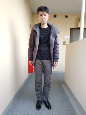 ダウンジャケット コート グレー系 を使った人気ファッションコーディネート Wear