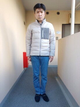 ダウンジャケット コート ベージュ系 を使ったメンズ人気ファッションコーディネート Wear