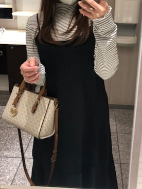 「Heather（ヘザー）のアイテム（ワンピース/ドレス）」を使った、ayano0405さん（レディース・155cm）の春コーディネート