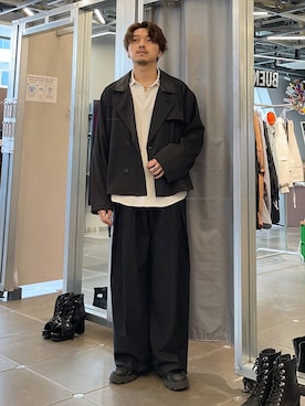 「HARE（ハレ）のアイテム（ブルゾン）」を使った、andy83さん（メンズ・174cm）の春コーディネート