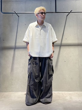 「HARE（ハレ）のダブルバックルサンダル(HARE)（サンダル）」を使った、andy83さん（メンズ・174cm・20代）の夏コーディネート