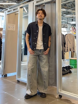 「HARE（ハレ）のアイテム（シューズ）」を使った、andy83さん（メンズ・174cm）の春コーディネート