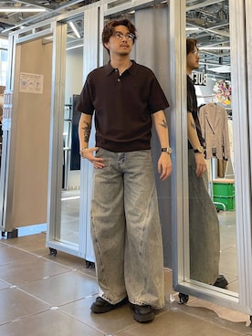 「HARE（ハレ）のアイテム（ブレスレット）」を使った、andy83さん（メンズ・174cm）の春コーディネート