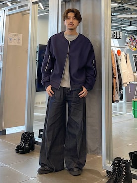 「HARE（ハレ）の【MADE IN JAPAN】SIGNET-RING(HARE)（リング、シルバー系）」を使った、andy83さん（メンズ）の春コーディネート
