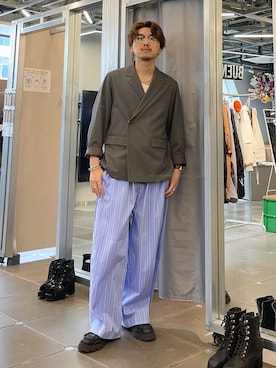 「HARE（ハレ）のアイテム（ブレスレット）」を使った、andy83さん（メンズ・174cm）の春コーディネート