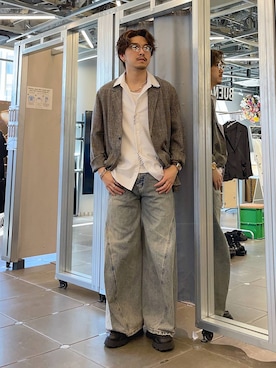 「HARE（ハレ）のアイテム（ブレスレット）」を使った、andy83さん（メンズ・174cm）の春コーディネート