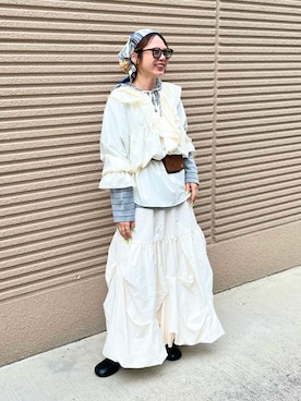 「アイテム（財布/小物）」を使った、ミクさん（レディース・153cm）の秋コーディネート