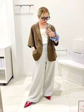 「アイテム（シュシュ）」を使った、ミクさん（レディース・153cm・20代）の秋コーディネート