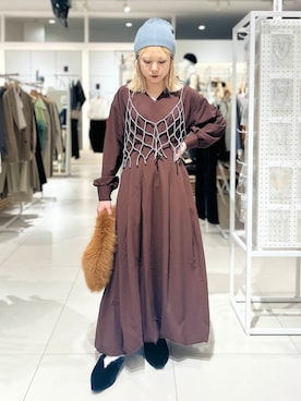 「アイテム（その他小物）」を使った、ミクさん（レディース・153cm）の秋コーディネート