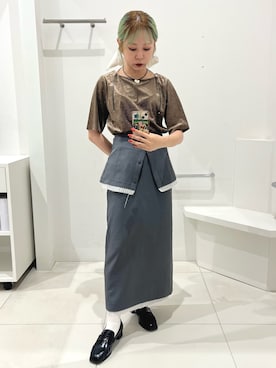「アイテム（スカート）」を使った、ミクさん（レディース・153cm・20代）の夏コーディネート