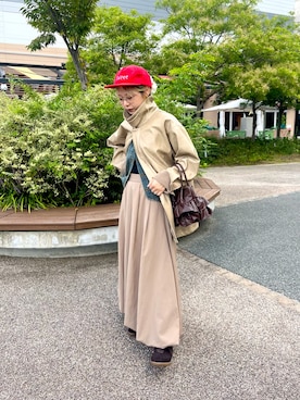 「イチ推しジャケットスタイル」｜「アイテム（スニーカー）」を使った、ミクさん（レディース・153cm）の秋コーディネート