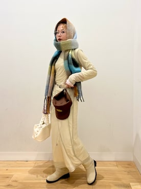 「アイテム（ワンピース/ドレス）」を使った、ミクさん（レディース・153cm・20代）の冬コーディネート