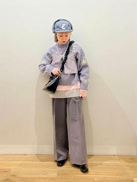 「アイテム（キャミソール）」を使った、ミクさん（レディース・153cm）の冬コーディネート