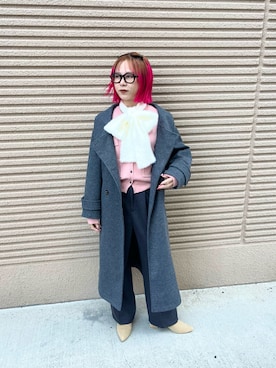 「アイテム（カーディガン/ボレロ）」を使った、ミクさん（レディース・153cm・20代）の冬コーディネート