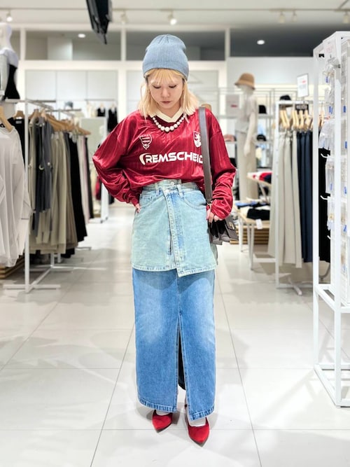 セール】レイヤードデニムスカート（スカート）｜SENSE OF PLACE by