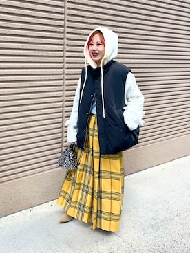 「アイテム（ニットキャップ/ビーニー）」を使った、ミクさん（レディース・153cm・20代）の冬コーディネート