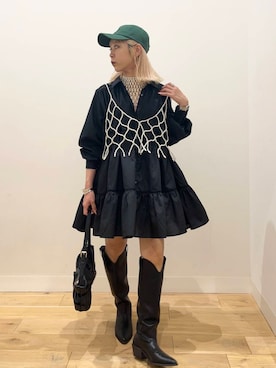 「アイテム（その他小物）」を使った、ミクさん（レディース・153cm）の秋コーディネート