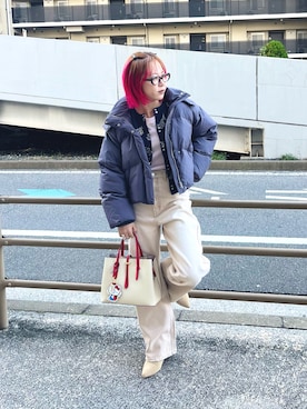 「アイテム（その他アウター）」を使った、ミクさん（レディース・153cm・20代）の冬コーディネート