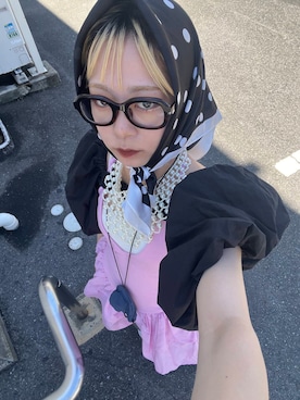 「重ね着」｜ミクさん（レディース・153cm）の夏コーディネート