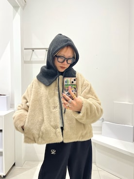 「アイテム（メガネ）」を使った、ミクさん（レディース・153cm・20代）の秋コーディネート