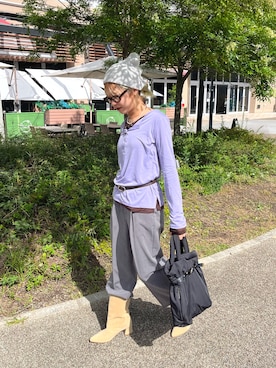 「アイテム（ネックレス）」を使った、ミクさん（レディース・153cm・20代）の秋コーディネート