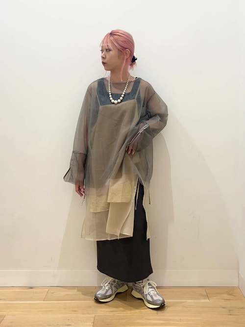 【最終値下】RRR tokyo carv store プリントシアートップス High Neck Sheer Top / 04Crescent｜ハイネックシアートップス