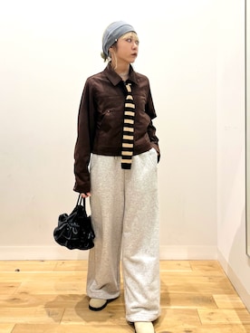 「冬の注目アウター」｜ミクさん（レディース・153cm）の秋コーディネート