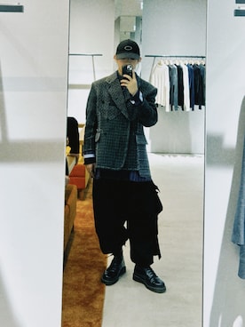 「アイテム（帽子）」を使った、kokoro2006さん（メンズ・165cm）の冬コーディネート