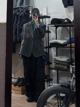 「Y-3（ワイスリー）のアイテム」を使った、kokoro2006さん（メンズ・165cm）の冬コーディネート