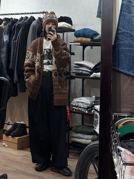 「アイテム（スラックス）」を使った、kokoro2006さん（メンズ・165cm・10代）の冬コーディネート