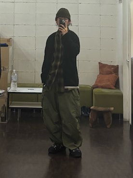 「アイテム（ニットキャップ/ビーニー）」を使った、kokoro2006さん（メンズ・165cm）の秋コーディネート