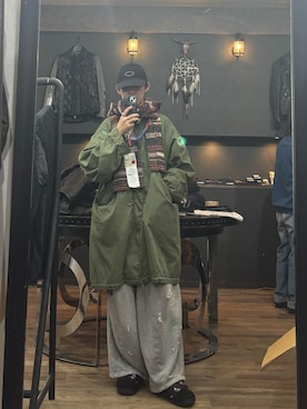 「アイテム（スマホグッズ）」を使った、kokoro2006さん（メンズ・165cm）の冬コーディネート