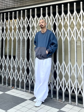 「CROWN（クラウン）のアイテム」を使った、日向氏さん（メンズ・174cm）の冬コーディネート