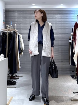 「Elura（エルーラ）のリュクスベルトトート/574732（ハンドバッグ）」を使った、きわさん（レディース・170cm・30代）の秋コーディネート
