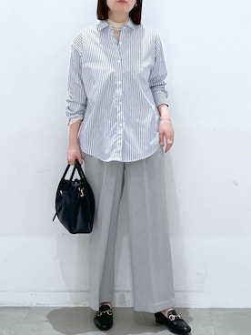 「Elura（エルーラ）のアイテム（ローファー）」を使った、きわさん（レディース・170cm）の冬コーディネート