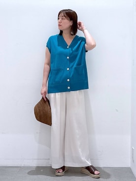 「アイテム（パンツ）」を使った、きわさん（レディース・170cm・30代）の夏コーディネート