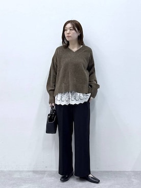 「アイテム（パンプス）」を使った、きわさん（レディース・170cm・30代）の秋コーディネート