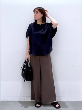 「アイテム（ハンドバッグ）」を使った、きわさん（レディース・170cm）の夏コーディネート