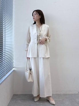 「アイテム（パンプス）」を使った、きわさん（レディース・170cm）の冬コーディネート